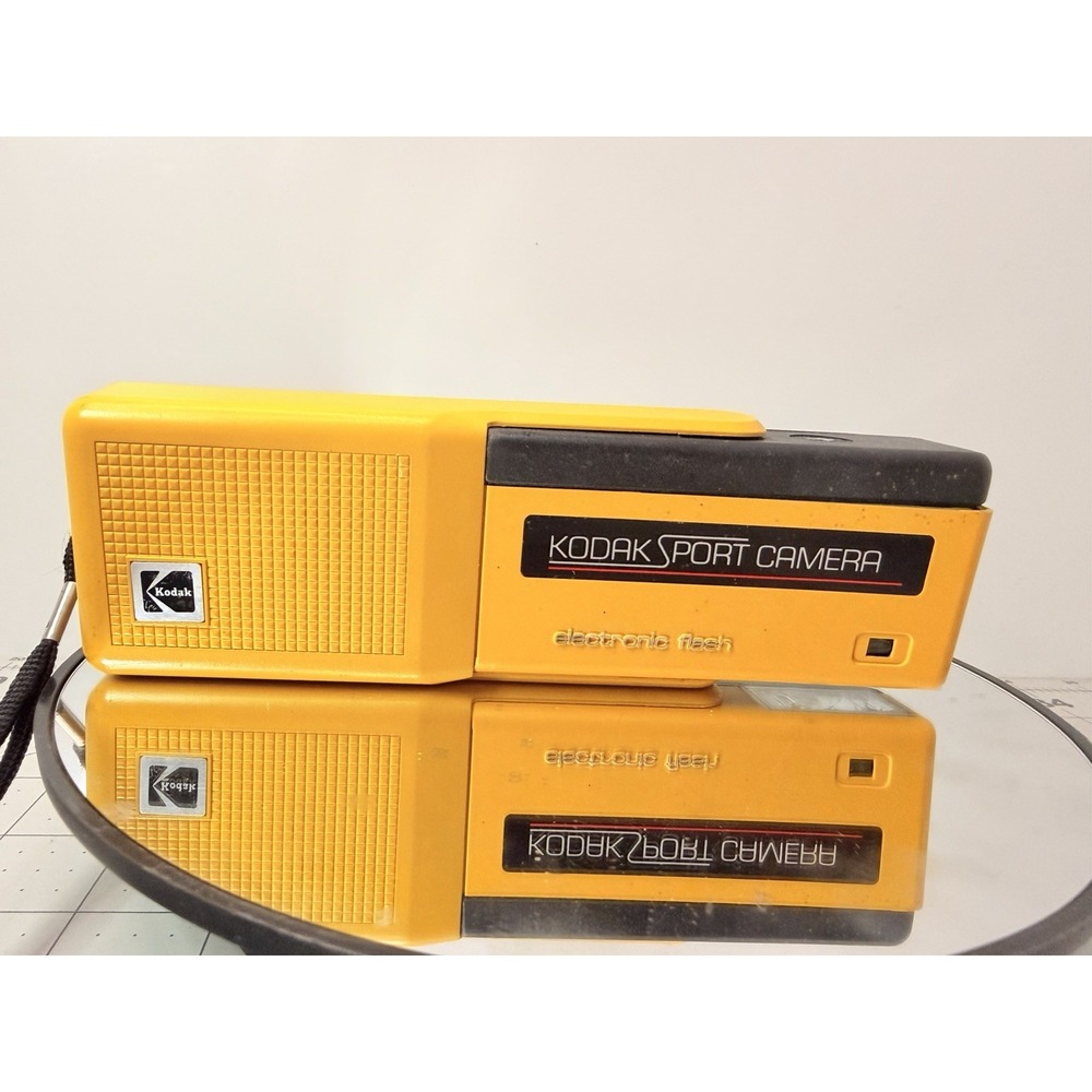 Vintage Kodak Sport Camera Electronic Flash Yellow Waterproof Style Film Camera